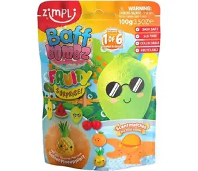 ZIMPLI KIDS Šumivá bomba do kúpeľa Ovocie