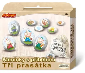 ARTLOVER Kreatívna sada Kamienky s príbehom - Tri prasiatka / od 6 rokov