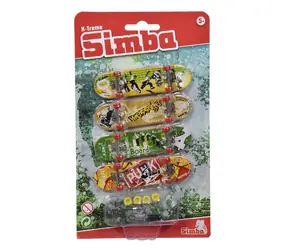 Simba Prstový skateboard set 4 ks / 9 cm / od 5 rokov