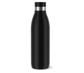 Emsa Bludrop Color 0,7 l čierna / Termofľaša / Nerezová oceľ