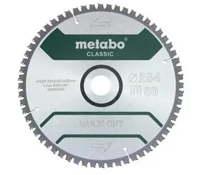 Metabo MultiCutClassic 254x30 mm / Pílový kotúč / Z60 FZ/TZ / 5 ° neg.