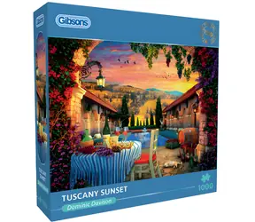 GIBSONS Puzzle Západ slnka v Toskánsku / 1000 dielikov / 68 x 49 cm
