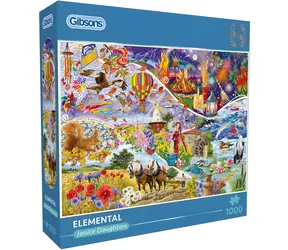 GIBSONS Puzzle Elementárne / 1000 dielikov / 68 x 49 cm