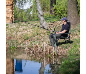 Nils Camp NC1801 / Rybárske kreslo / Nastaviteľné nohy / Nosnosť 180 kg / Oceľový rám