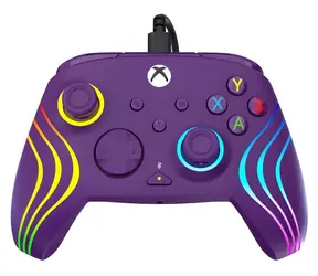 Turtle Beach Afterglow Wave fialová / Gamepad / pre Xbox Series X/S, Xbox One, PC / USB-C / RGB podsvietenie