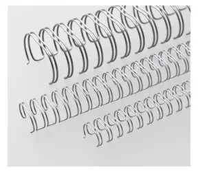 EuroSupplies Viazaný chrbát 12,7 mm strieborný