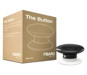 Fibaro NICE FGPB-101-2 ZW5 EU čierna / Bezdrôtové tlačidlo / Z-Wave / dosah 50 m / batéria 3,6V