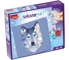 Maped Kreatívna sada Sticker' Art / Origami / 4 kartónové karty / 5 hárkov samolepiek