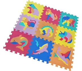 ALLTOYS Penové puzzle Zvieratá a dinosaury / 30x30 cm / od 3 rokov