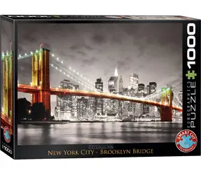 EUROGRAPHICS Puzzle New York - Brooklynský most / 1000 dielikov / 48,89 × 67,63 cm