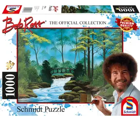 Schmidt Puzzle Bob Ross: Osamelý most / 1000 dielikov