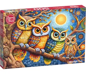 Cherry PAZZI Puzzle Sovy za mesačného svitu