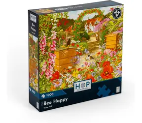 HOP Puzzle Včelie šťastie / 1000 dielikov / nepravidelné dieliky / plagát A3