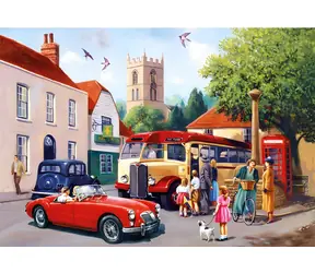 GIBSONS Puzzle Prehliadka mesta / 500 dielikov / 48 x 34 cm