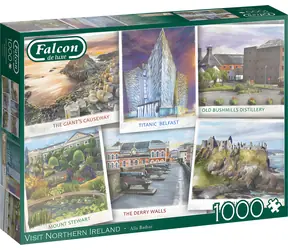 FALCON Puzzle Navštívte Severné Írsko / 1000 dielikov / od 12 rokov