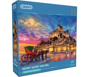 GIBSONS Puzzle Mont Saint Michel / 1000 dielikov / 68 x 49 cm
