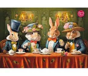 Cherry PAZZI Puzzle Zajačie čajový večierok