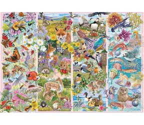 GIBSONS Puzzle Zvedavé tvory / 500 dielikov / 49 x 34 cm