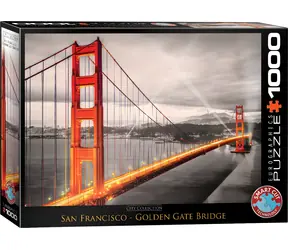 EUROGRAPHICS Puzzle San Francisco - Golden Gate Bridge / 1000 dielikov / 48,89 × 67,63 cm