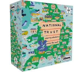 GIBSONS Puzzle National Trust: Po celej krajine / 500 dielikov / 49 × 34 cm
