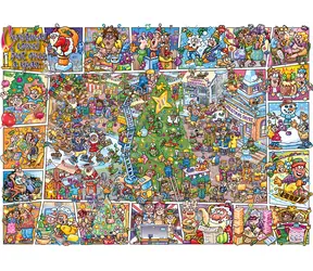 GIBSONS Puzzle Jokesaws: Crackers for Christmas / 1000 dielikov / 68 x 49 cm
