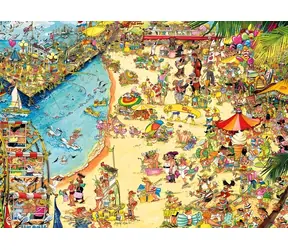 GIBSONS Puzzle Pobrežné žartíky / 1000 dielikov / 68 × 49 cm