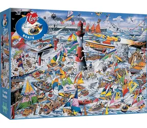 GIBSONS Puzzle Milujem lode / 1000 dielikov / 68 × 49 cm