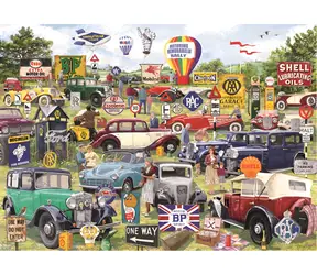 GIBSONS Puzzle Motoring Memorabilia Rally / 1000 dielikov / 68 x 49 cm