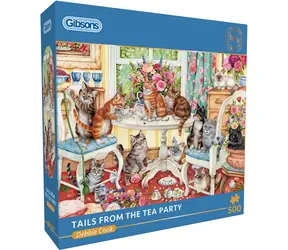 GIBSONS Puzzle Ocásky z čajovej párty / 500 dielikov / 49 x 34 cm