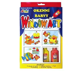 CREATOYS Okenné zlupovacie farby / 6x20 ml / od 3 rokov