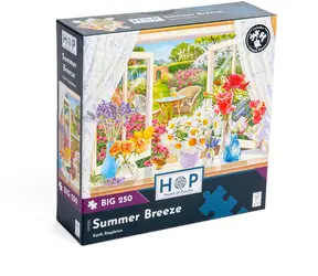HOP Puzzle Letný vánok Big / 250 dielikov / nepravidelné dieliky / plagát A3 / 48 x 34 cm