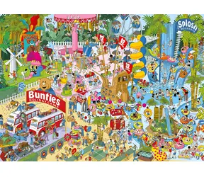 GIBSONS Puzzle Jokesaws: Trouble in Paradise / 1000 dielikov / 68 x 49 cm