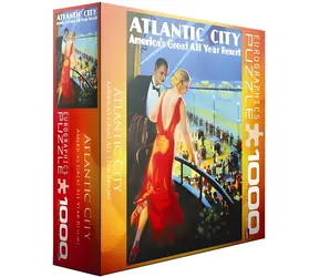EUROGRAPHICS Puzzle Plagát: Atlantic City / 1000 dielikov / 48,89 x 67,63 cm