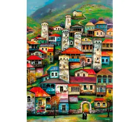 MAGNOLIA Puzzle Krásna dedina / 1000 dielikov / 48 x 68 cm