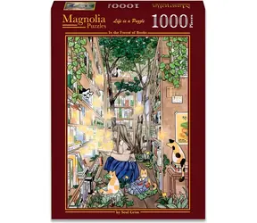 MAGNOLIA Puzzle V lese kníh / 1000 dielikov / 48 x 68 cm