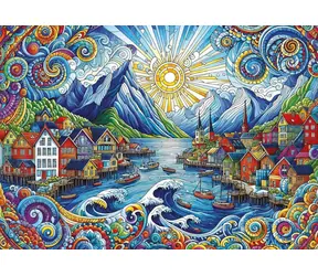 ART PUZZLE Puzzle Keltský vietor