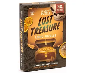 Professor PUZZLE Logická hra Lost Treasure / 40 kariet / Mazateľné pero / Návod