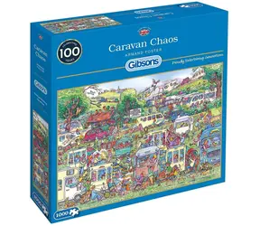 GIBSONS Puzzle Chaos karavanov / 1000 dielikov / 68 × 49 cm