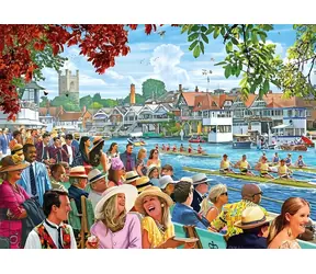 GIBSONS Puzzle Veslovanie na závode / 1000 dielikov / 68 × 49 cm
