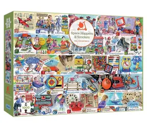GIBSONS Puzzle Abeceda hier a hračiek / 1000 dielikov / 68 × 49 cm