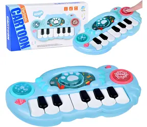 JOKOMISIADA Interaktívne piano modré / Hudobná hračka / Svetelné a zvukové efekty