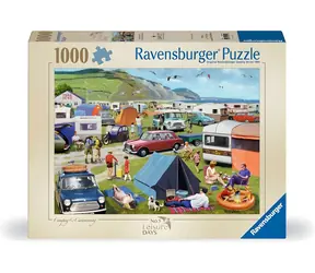 Ravensburger Puzzle Leisure Days č.5: Kempovanie a karavaning / 1000 dielikov / 70 x 50 cm
