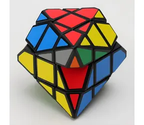DIAN SHENG Hlavolam 6 Corner Only Cube mix farieb / Dipyramídový tvar / Hexangular Taper / Vysoká obtiažnosť
