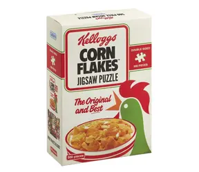 GIBSONS Obojstranné puzzle Kellogg's Cornflakes / 500 dielikov / 34 × 49 cm