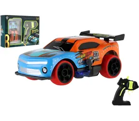 TEDDIES Závodné auto RC 1:32 oranžové / Auto na diaľkové ovládanie / Jazda všetkými smermi / 2x AA