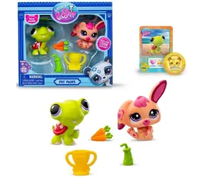 Hasbro Littlest Pet Shop Duo dve zvieratká / 3 doplnky a zberateľská karta / od 3 rokov