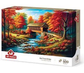 ART PUZZLE Puzzle Most lemovaný stromami / 500 dielikov / 48 × 34 cm