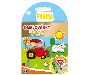 JIRI MODELS Omaľovánky na cesty s voskovkami Farma / Omaľovánky / 36 strán / 6 voskoviek