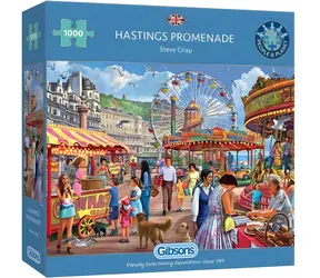 GIBSONS Puzzle Promenáda v Hastings / 1000 dielikov / 68 × 49 cm
