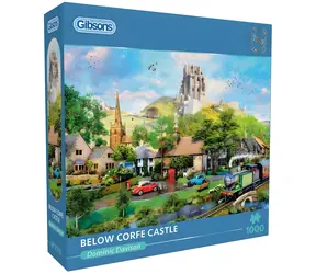 GIBSONS Puzzle Pod hradom Corfe / 1000 dielikov / 68 x 49 cm